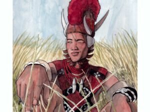 Yimkhiung man in a field.