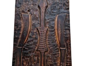 Naga Wood Engraved Panel (Made to order)